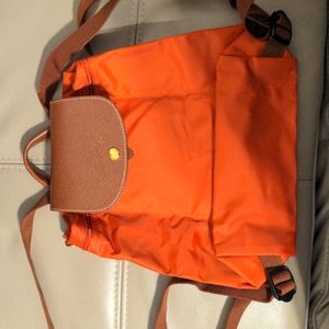 Longchamp Le Pilage Backpack in Saffron